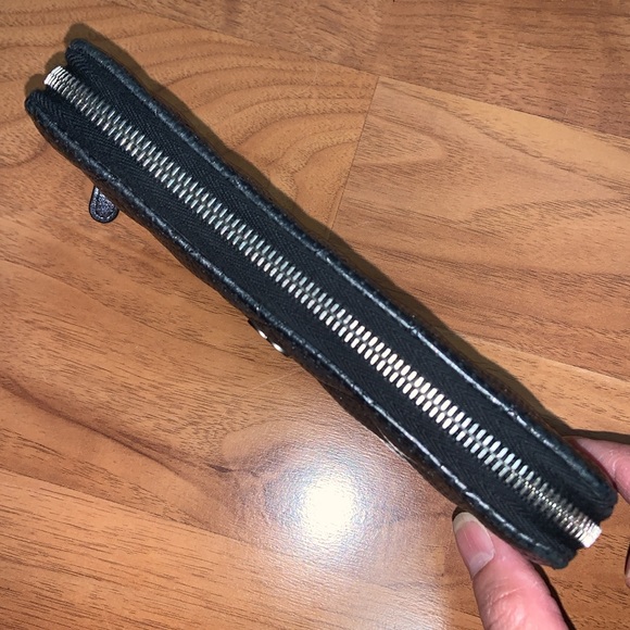 Authentic Chanel Metallic Perforated Quilted Zippy Wallet - Picture 5 of 16